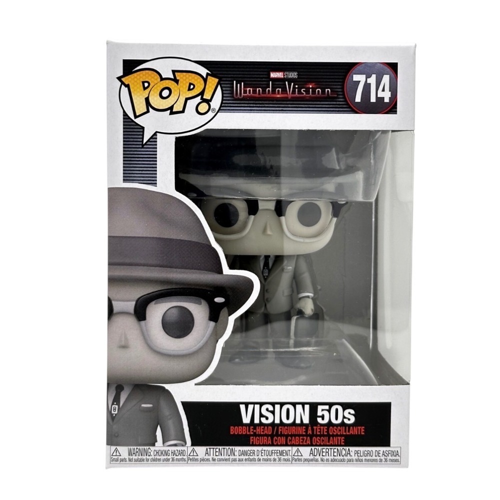 Funko‎ Pop Marvel WandaVision Vision 50s Bobblehead 714 New In Box